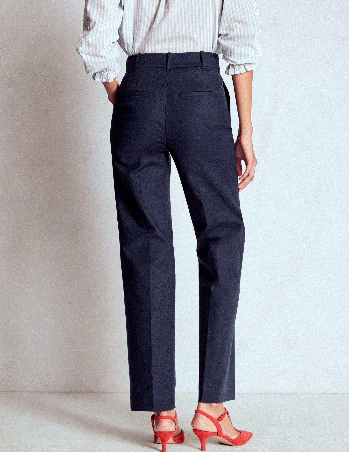 Full Length Canonbury Trousers-Navy