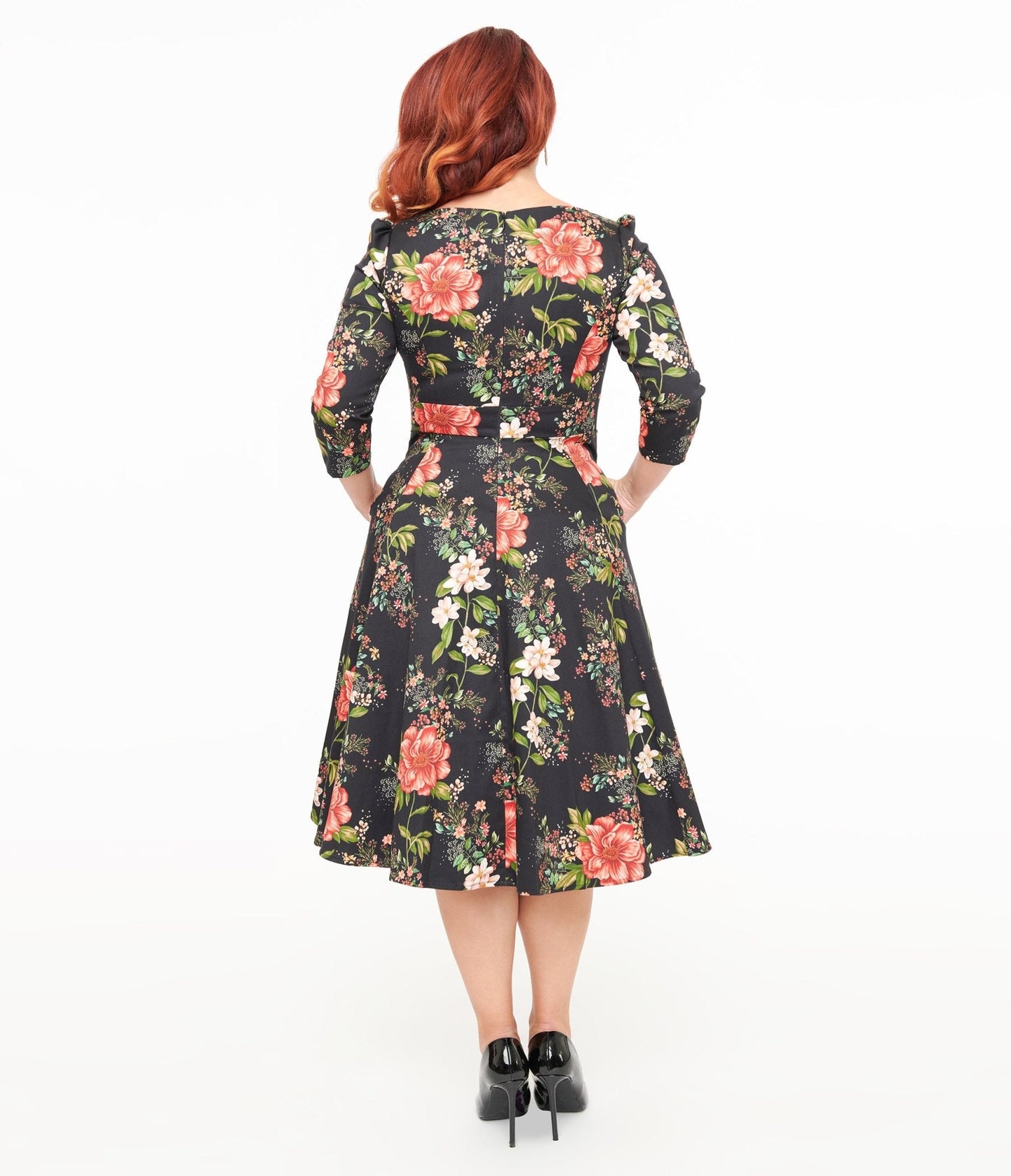 Winter Floral Isla Swing Dress