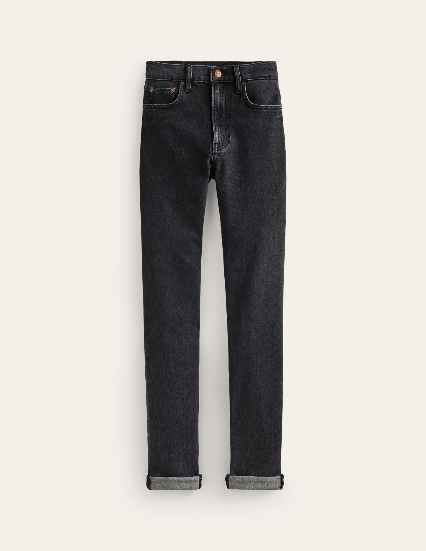 Girlfriend Jeans-Washed Black