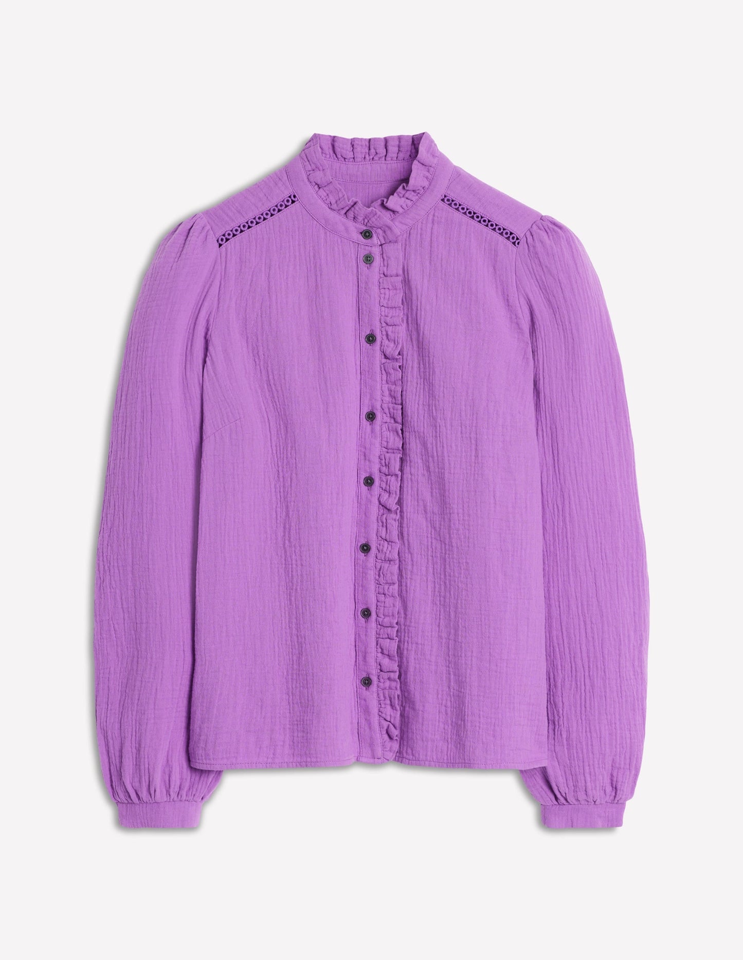 Helena Double Cloth Top-Amethyst Purple