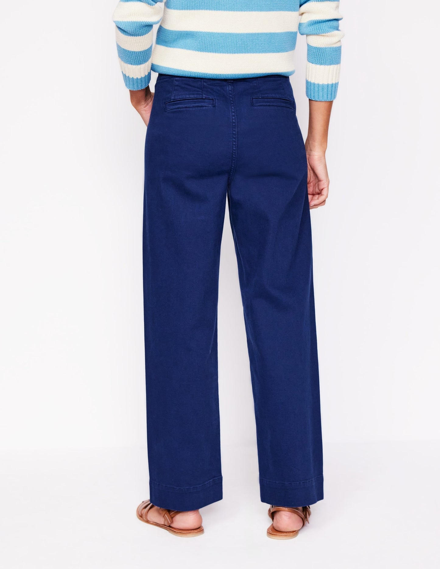 Primrose Patch Pocket Trousers-Navy