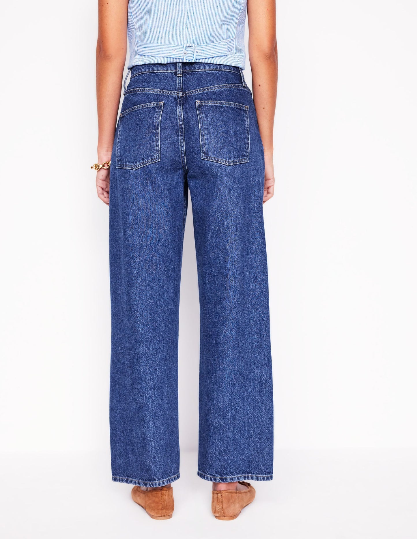 Barrel Leg Jeans-Mid Vintage